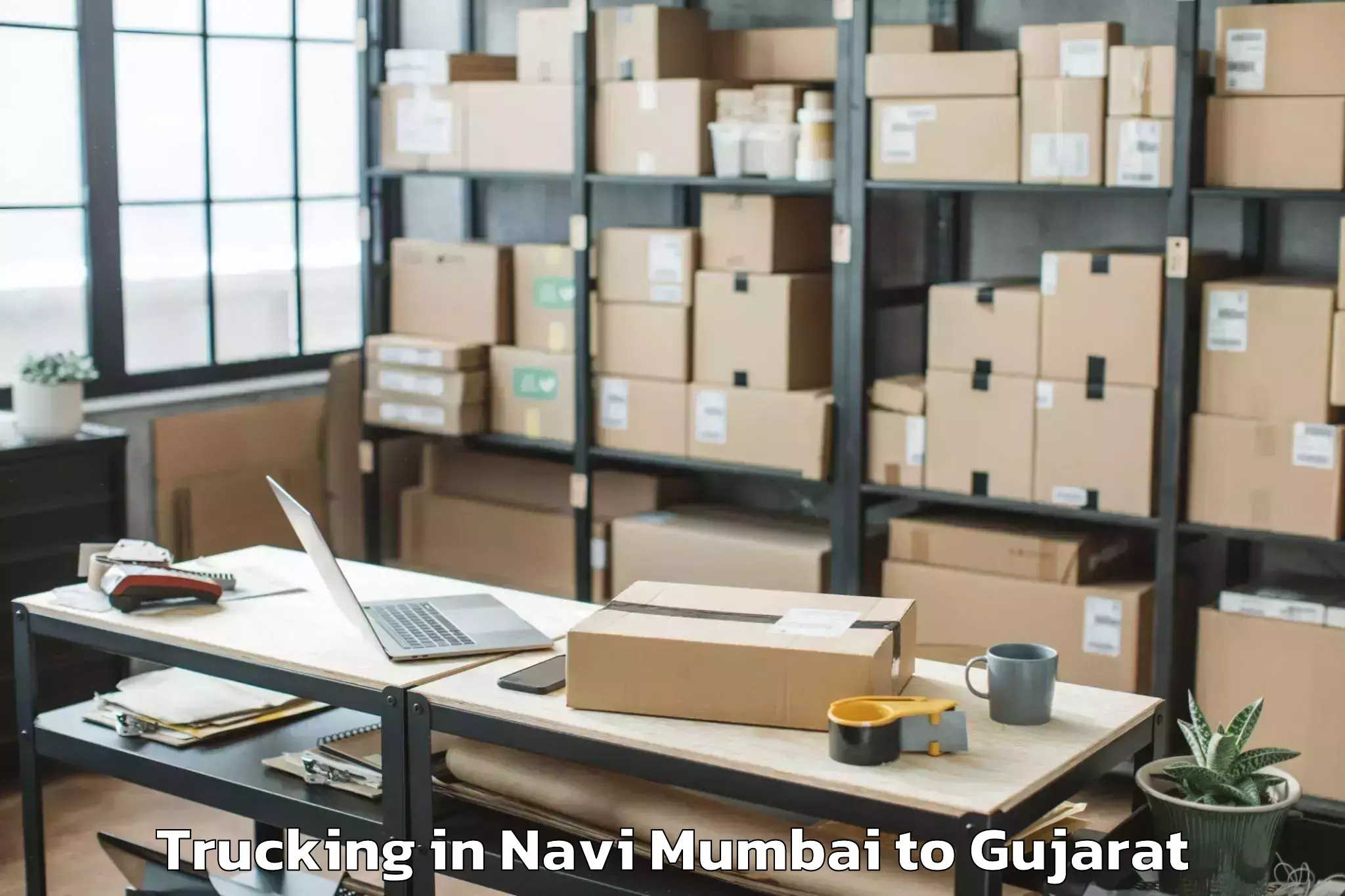 Expert Navi Mumbai to Valod Trucking